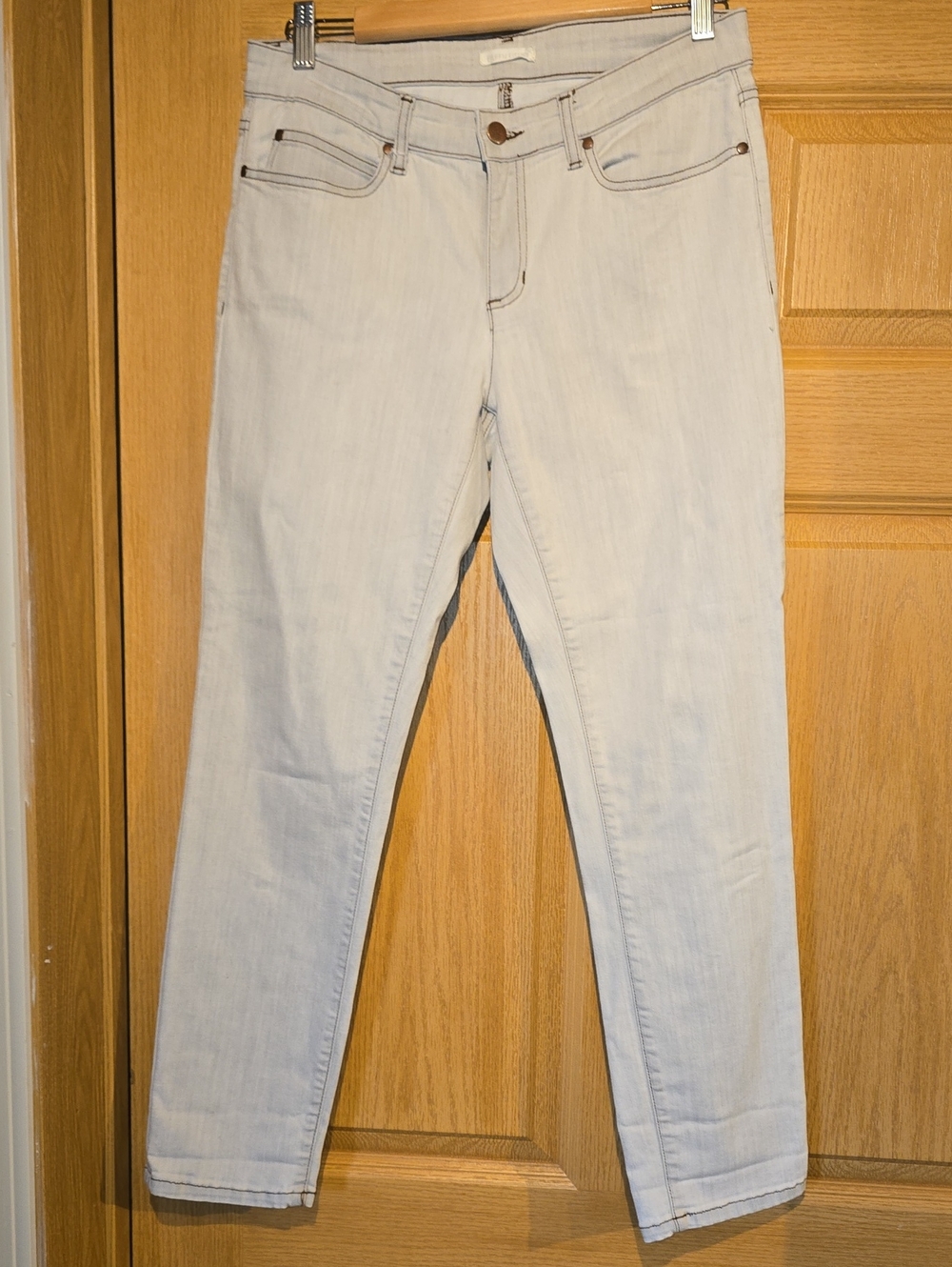 Eileen Fisher Straight-Leg Light Wash Jeans